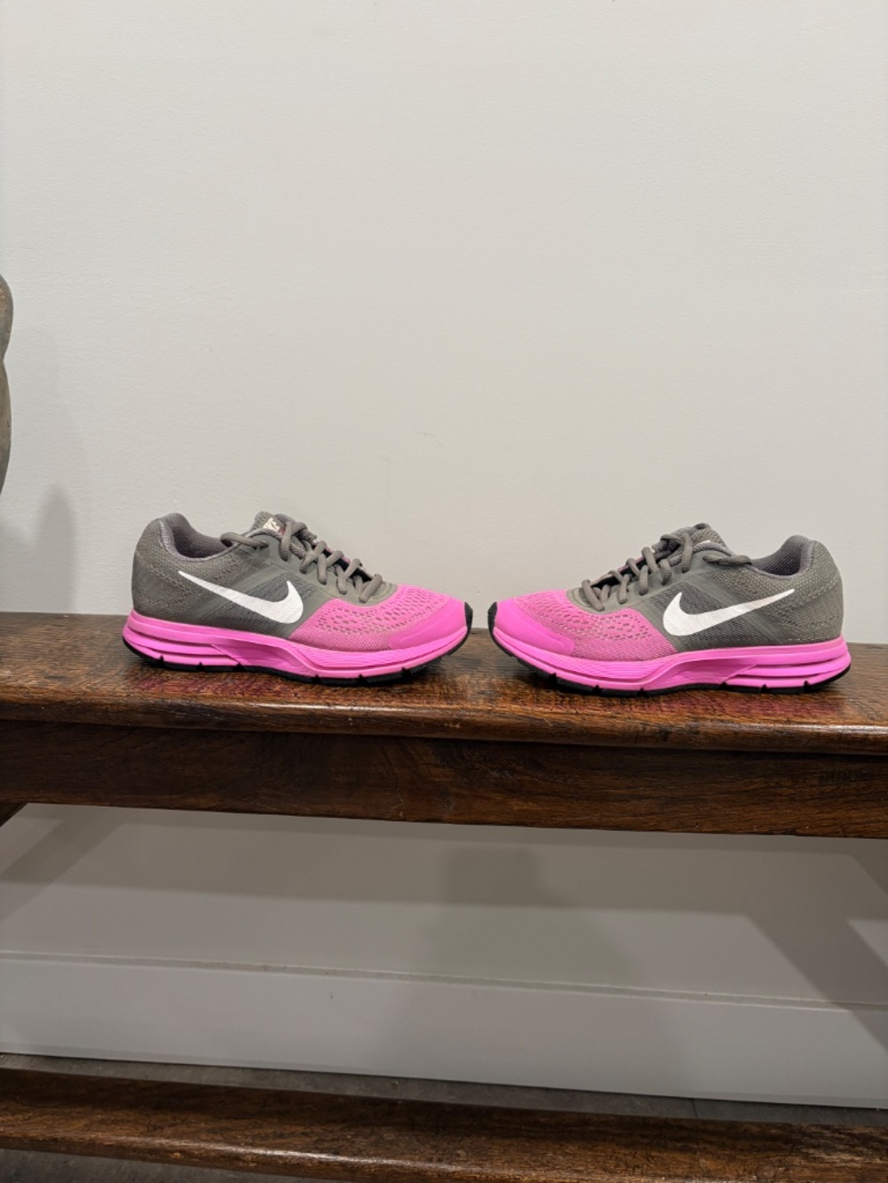 Nike Air Pegasus 30 Running Shoes Gray Pink Breathable Mesh Sneakers 7